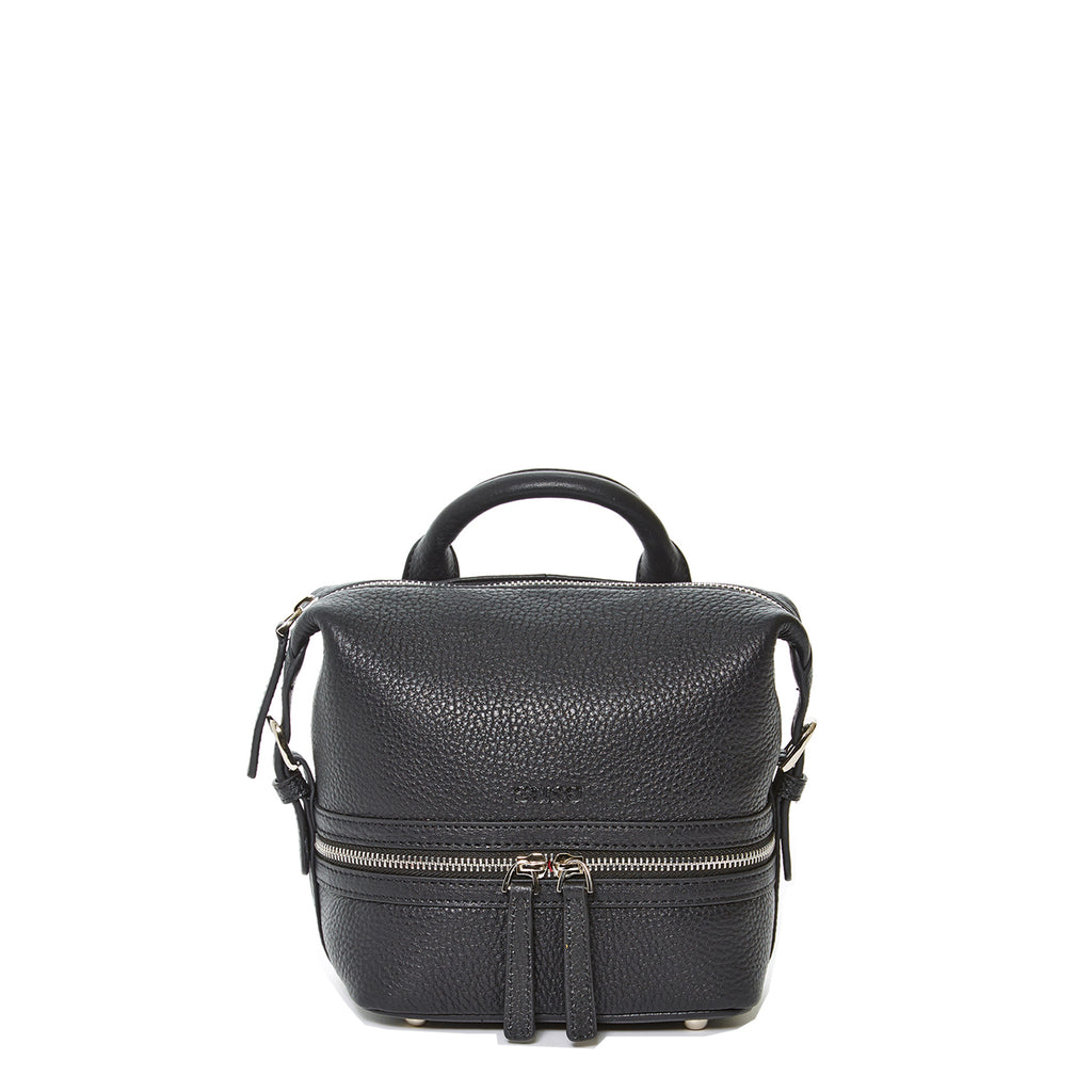 ashley pebble leather backpack Black Leather Backpack Purse for Women Convertible Crossbody Bag Medium  Size with Front and Back Pockets