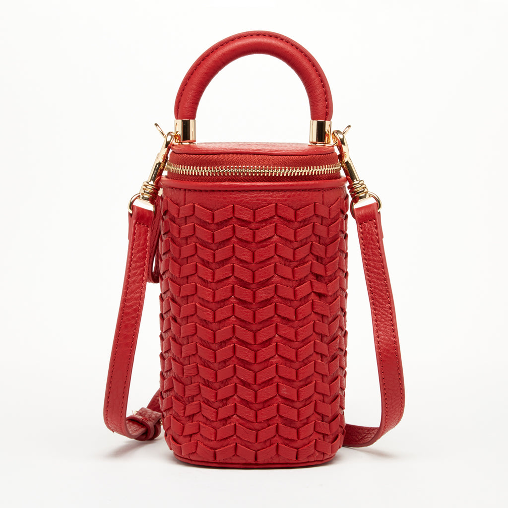 Red Leather Sherton Crossbody bag