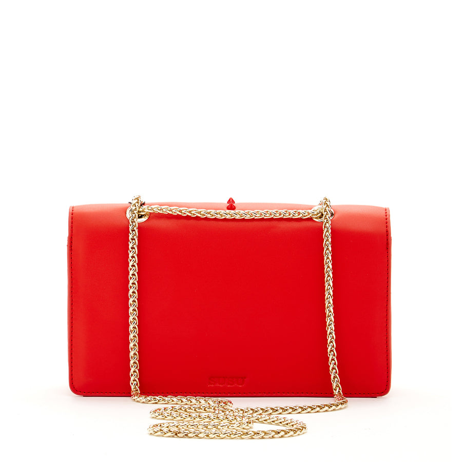 Leather red purse | SUSU Handbags