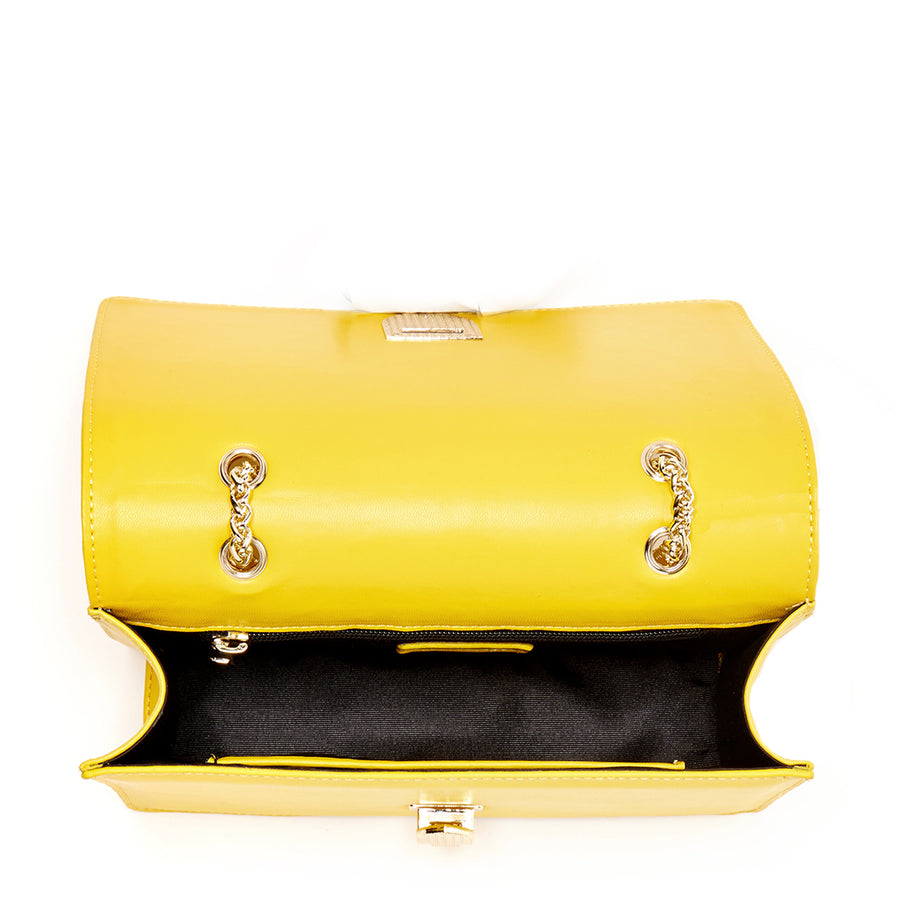 Yellow leather purse | SUSU Handbags