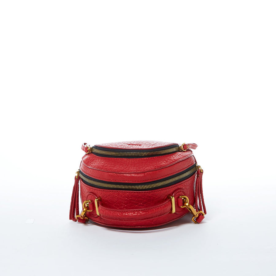 red leather mini backpack | SUSU Hanbdags