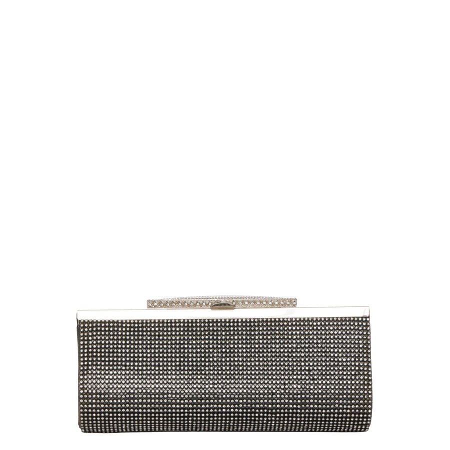 Black Rhinestone Evening Clutch Bag