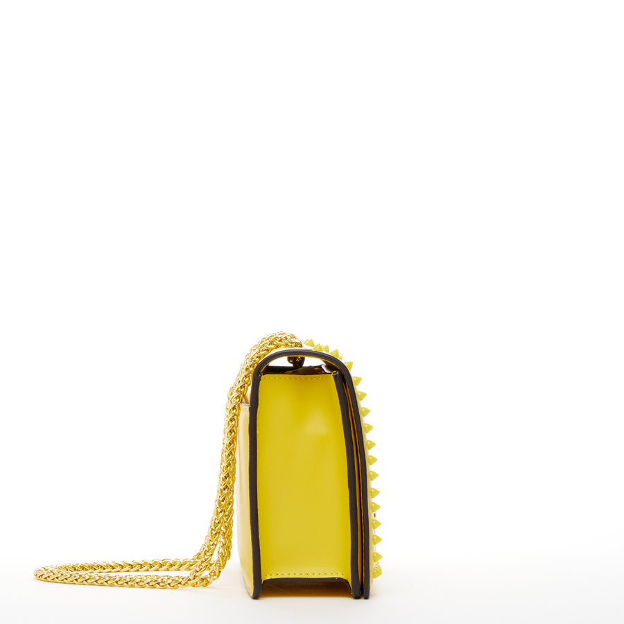 Josie Mustard Yellow Leather Purse