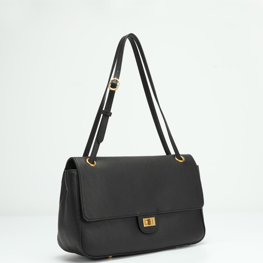 31日まで　tenon flap shoulder bag black balckshoulderbagcrossbodybagwi