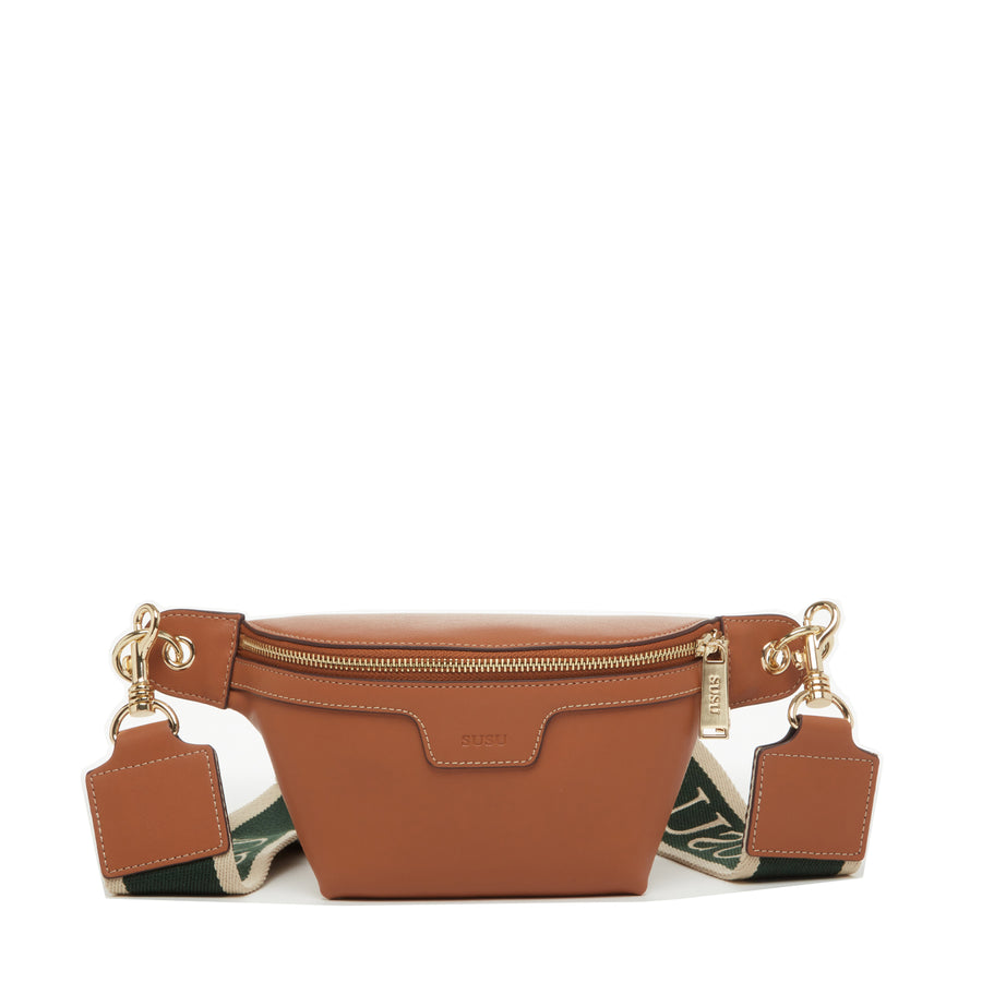 Brown Leather Fanny Pack Crossbody