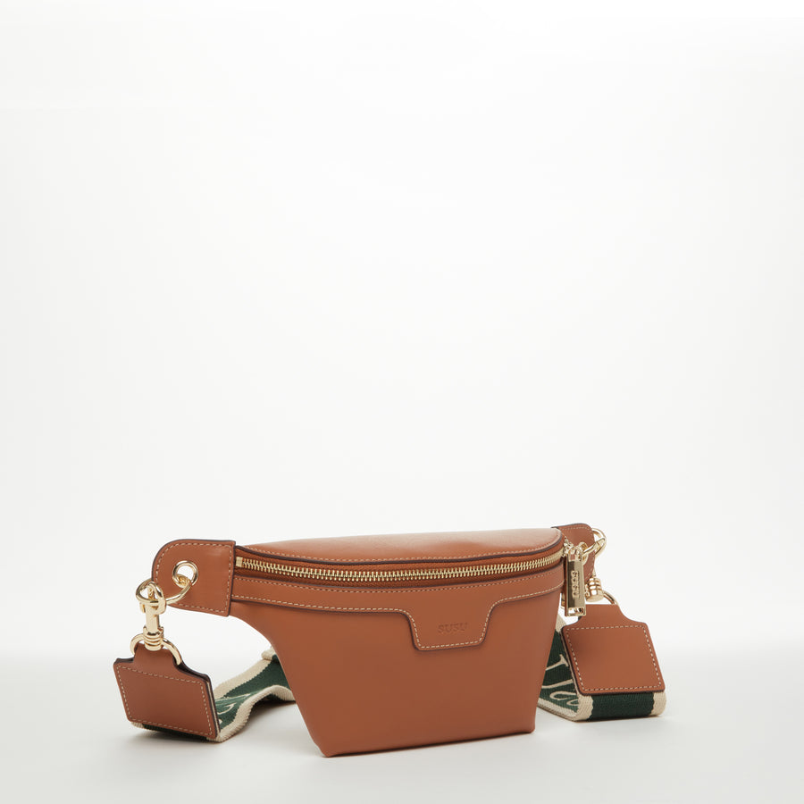 Brown Leather Fanny Pack Crossbody