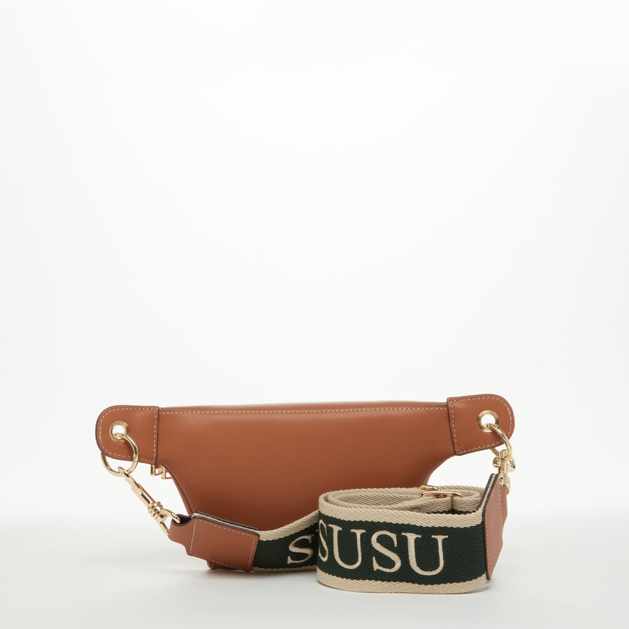 Brown Leather Fanny Pack Crossbody