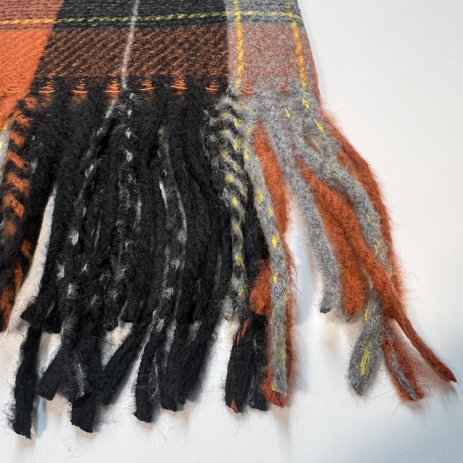 Brown and Orange Scarf for Women