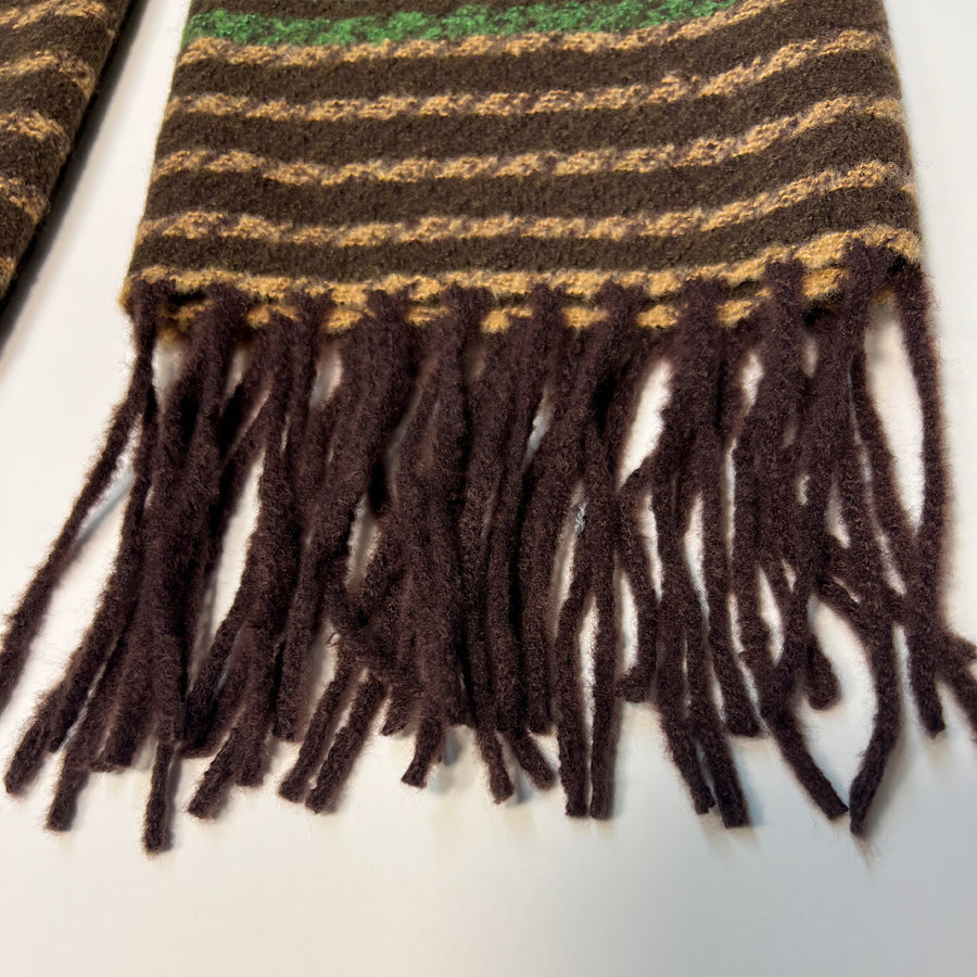 Brown Green Scarf