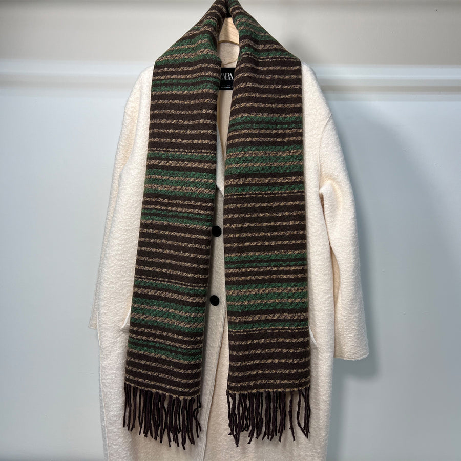 Brown Green Scarf