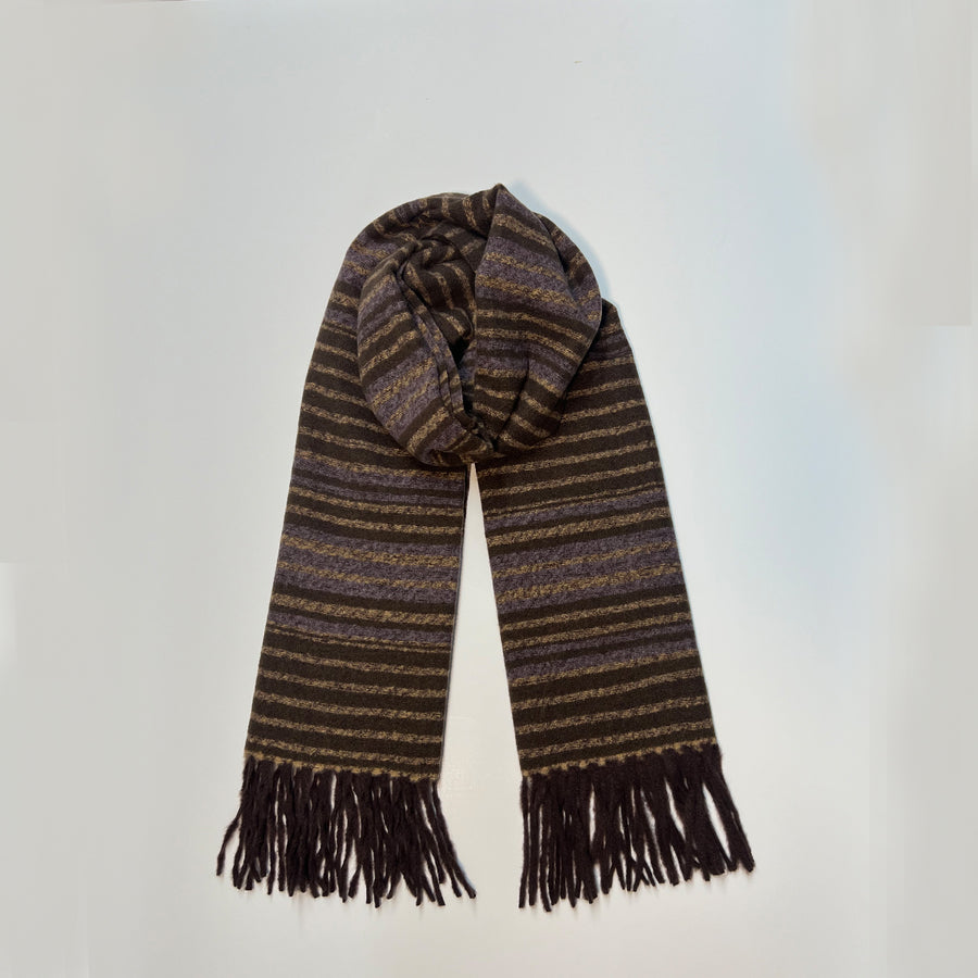 Purple Scarf with Fringe