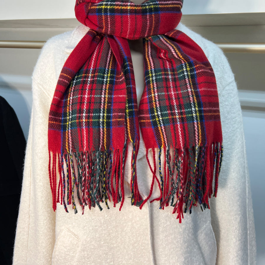 Red Tartan Scarf