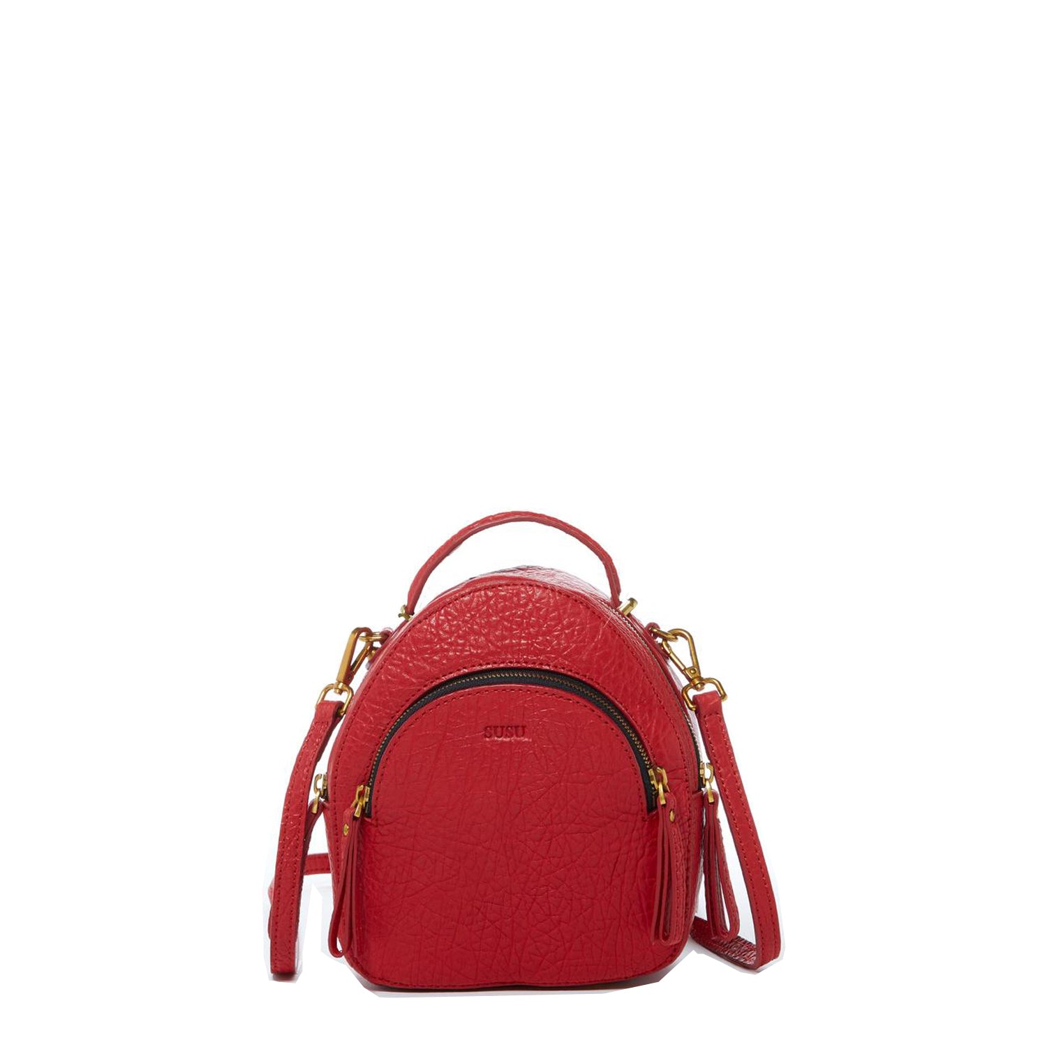 cute red leather backpack purse cheap Small Red Leather Backpack Purse for Women Convertible Crossbody Bag