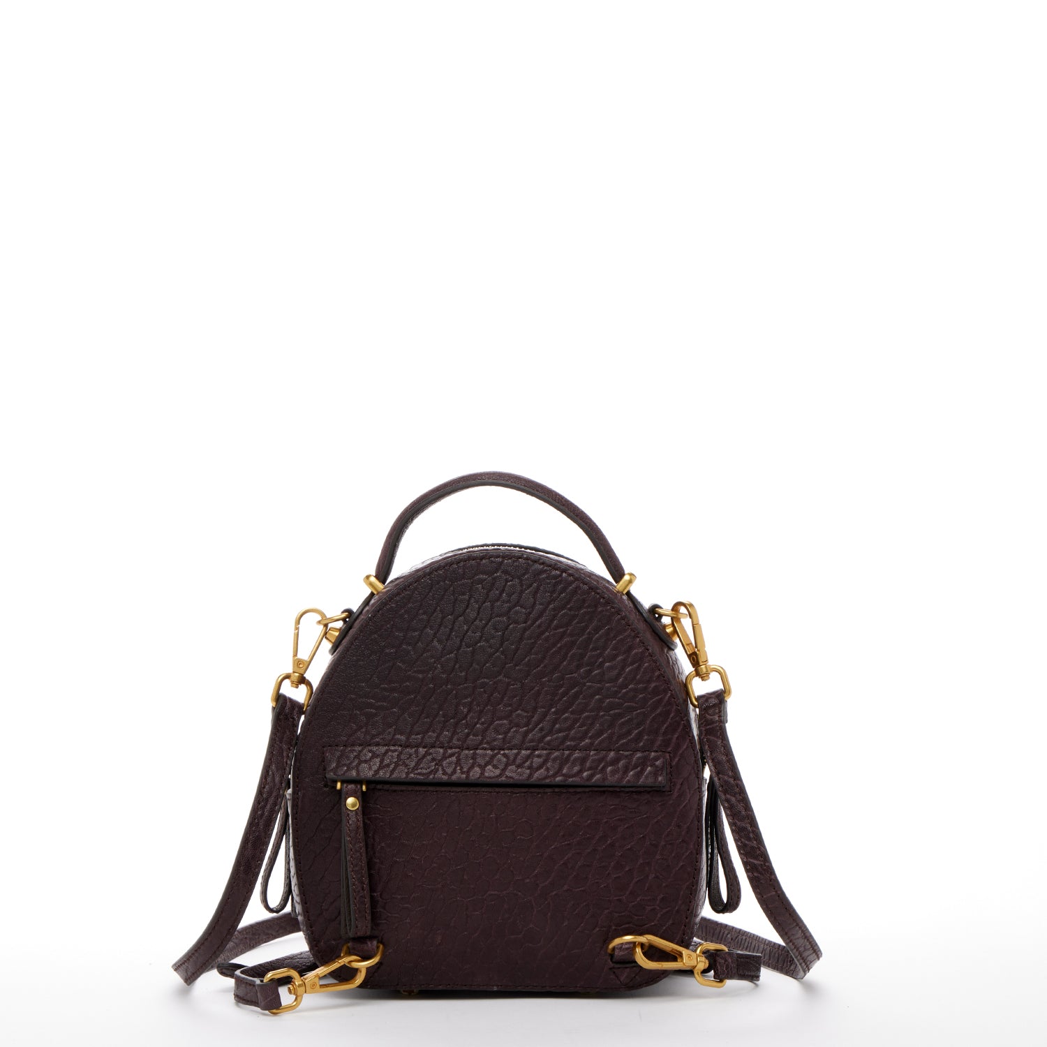 Susu Small Leather Mini Backpack Purse with Convertible Crossbody Straps - Mahogany/espresso/chocolate Susu Small Leather Mini Backpack Purse with Convertible Crossbody Straps - Mahogany/espresso/chocolate