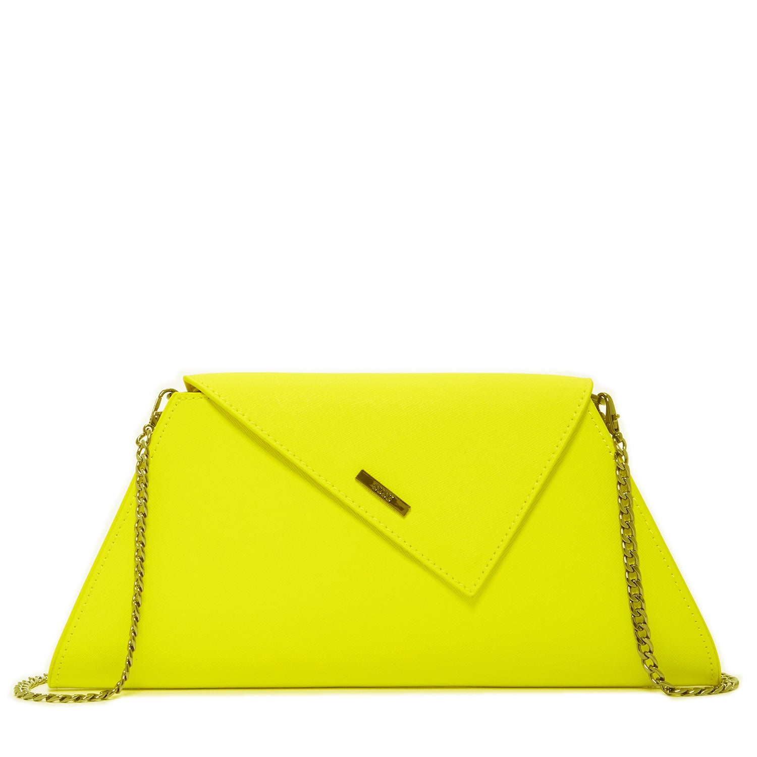 Yellow Leather Clutch Purse Womens Evening Bag Yellow Designer Clutch