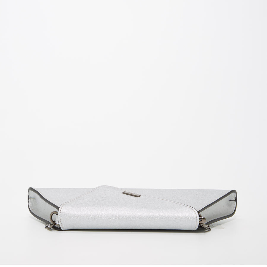 Metallic Silver Crossbody Clutch | SUSU Handbags