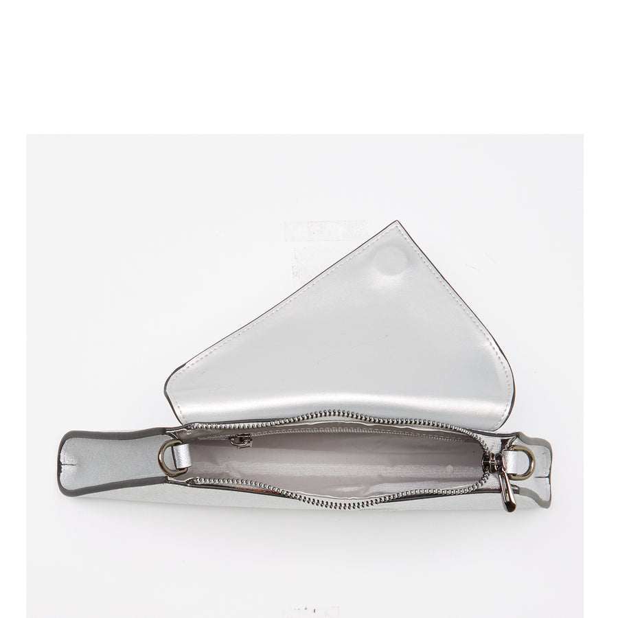 Designer Silver Clutch Purse | SUSU Handbags