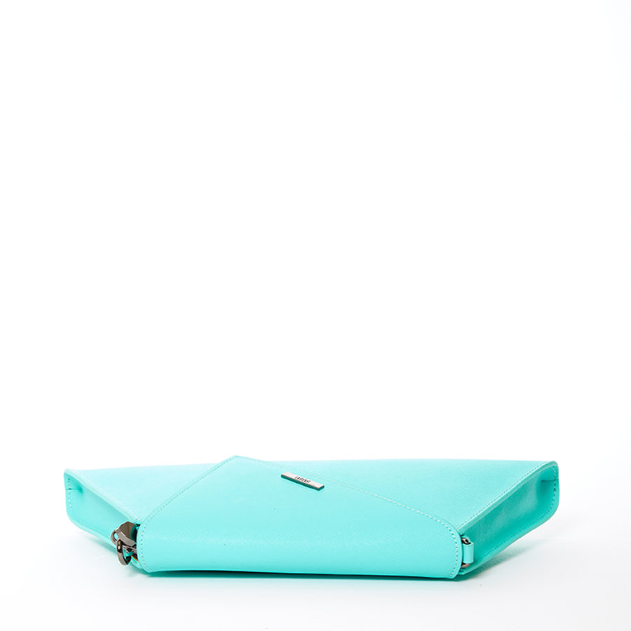 turquoise leather evening bag | SUSU Handbags