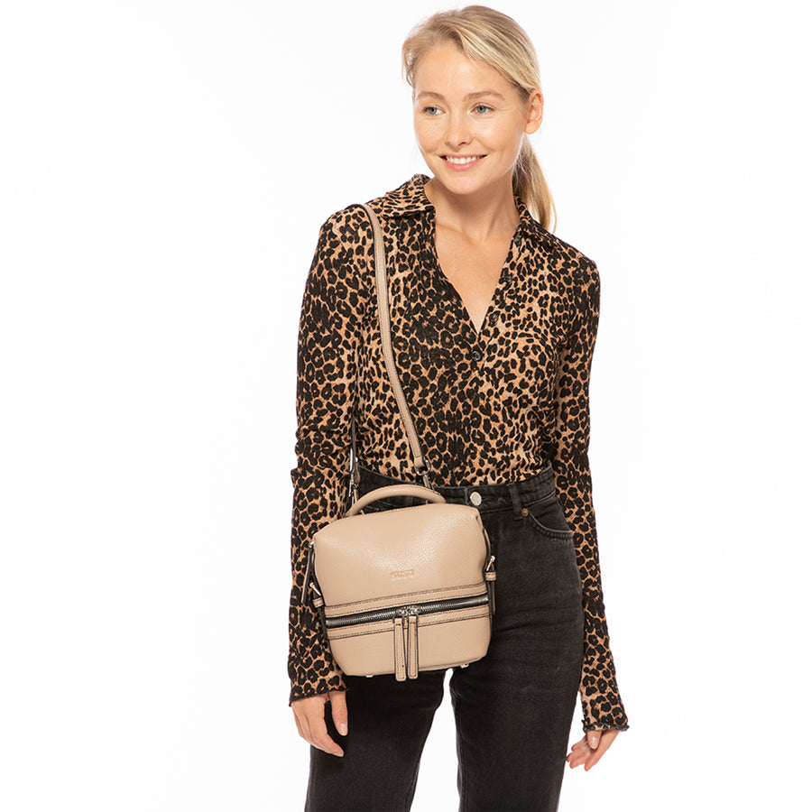 Leather trendy backpack | SUSU Handbags