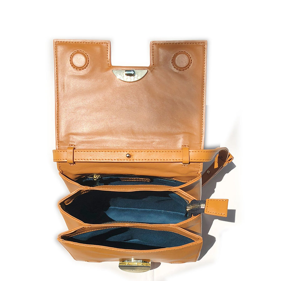 Orange Crossbody Saddle Bag | SUSU Handbags