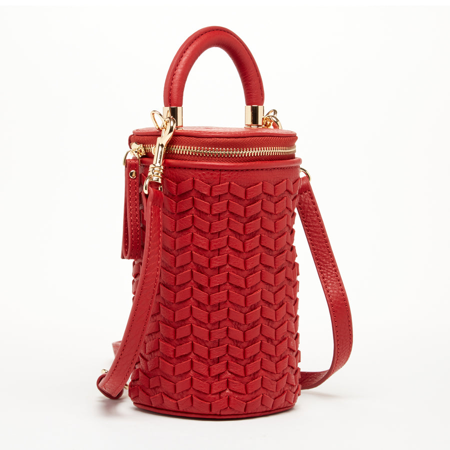 Red handbags
