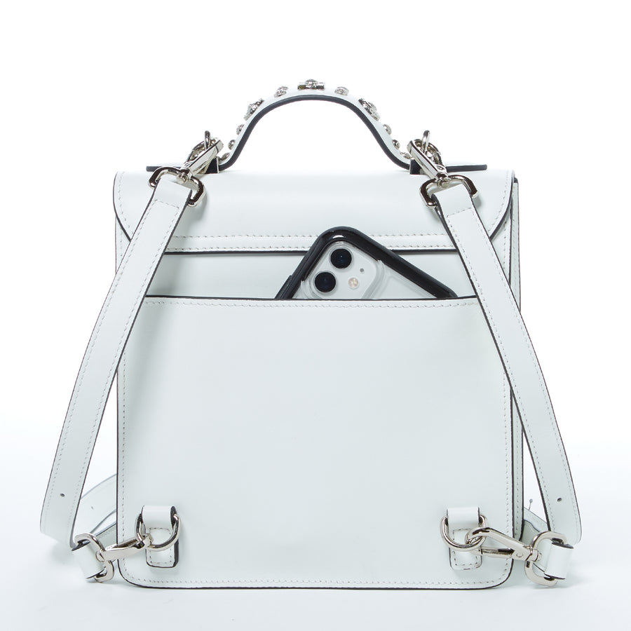 White Leather Bag | SUSU Handbags