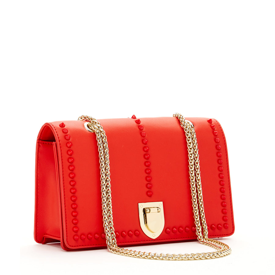 Leather red purse 