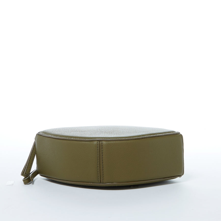Olive green circle bag | SUSU Handbags 