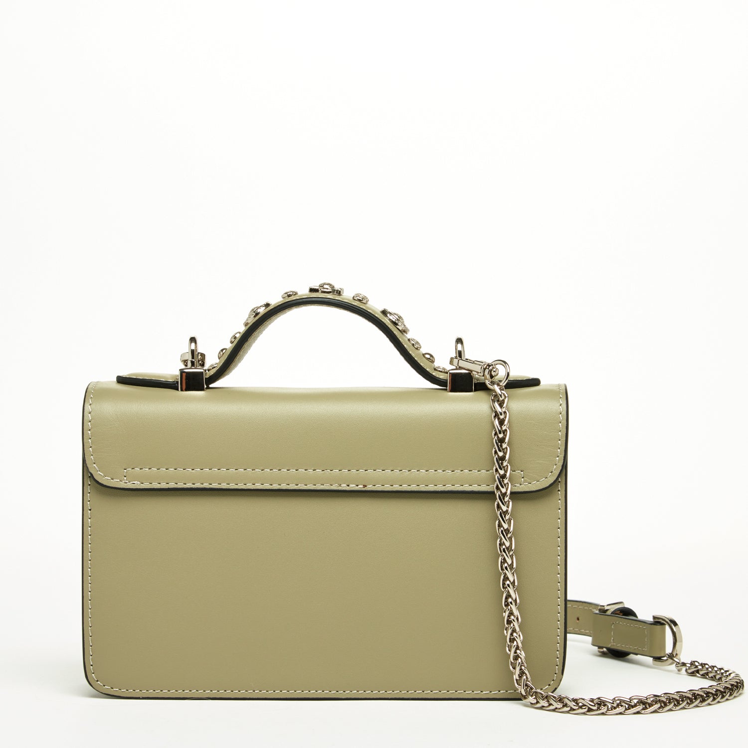 Women\'s Sage Green Sling Crossbody Bag. NWOT Suede Leather Bag in Light Mint -sage Green. Sage Crossbody  main image 2
