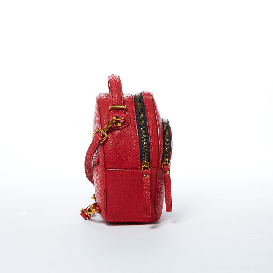 womens red leather backpack | SUSU handbags