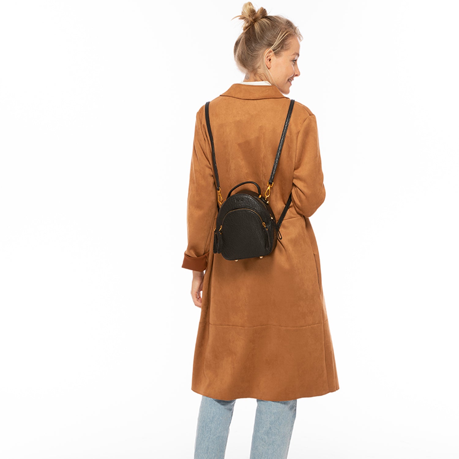 black mini backpack handbag Simone Vegan Convertible The Sloan Mini also features an interior neoprene sleeve fitting up to an 11 tablet Retreat Backpack Small Herschel