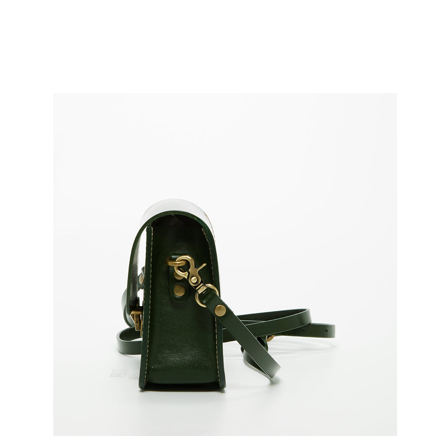olive green leather crossbody | SUSU Handbags
