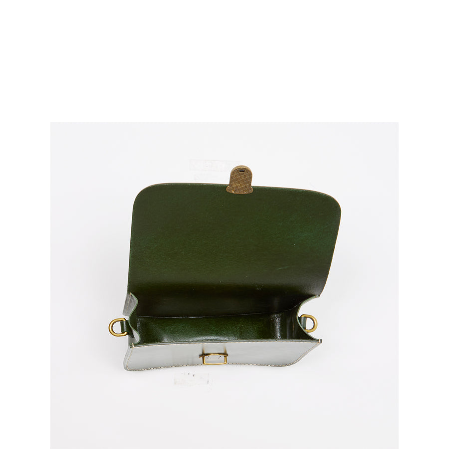 olive green leather handbag | SUSU Handbags