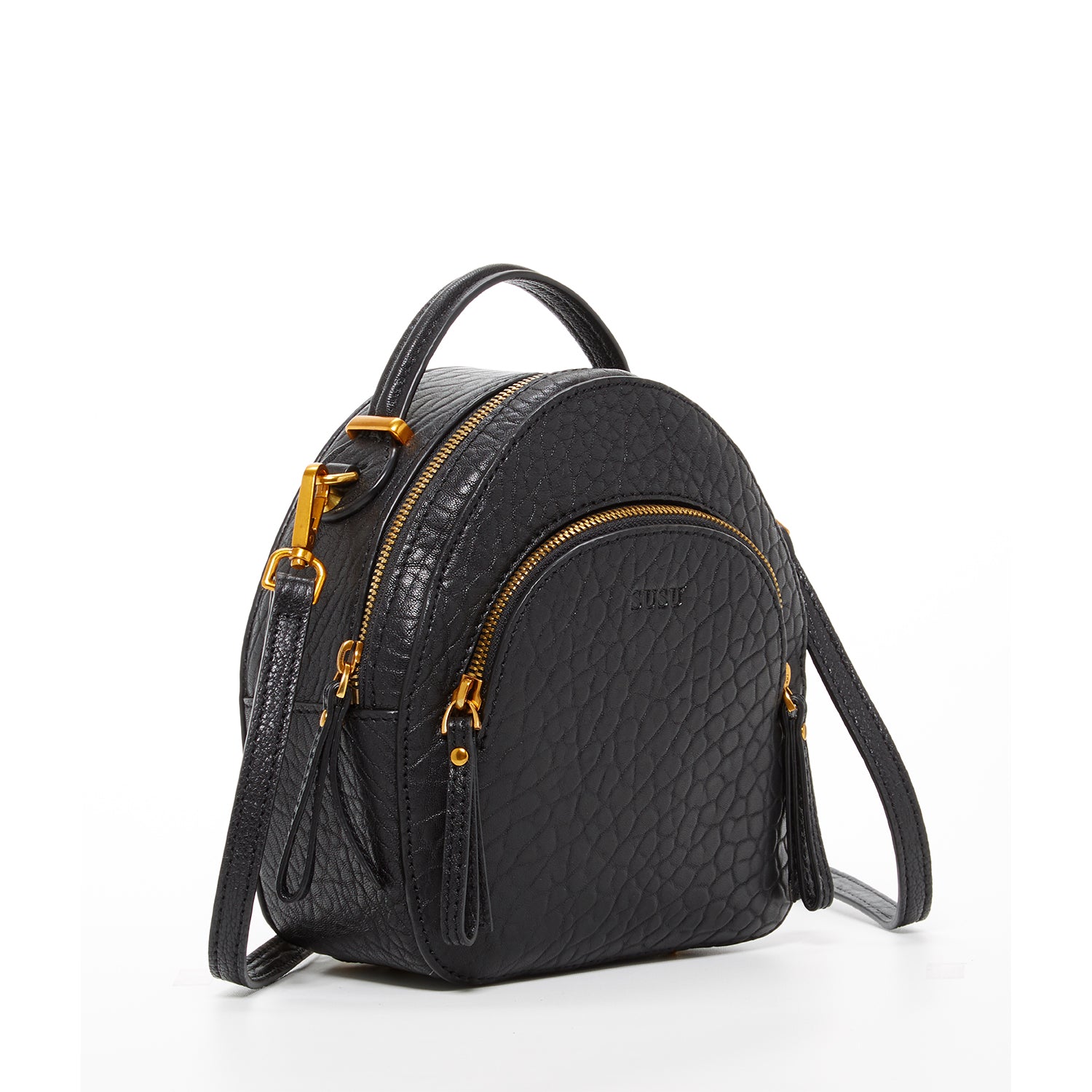 Susu turn lock closure  leather backpack The_San_Francisco_Leather_Smal  main image 2