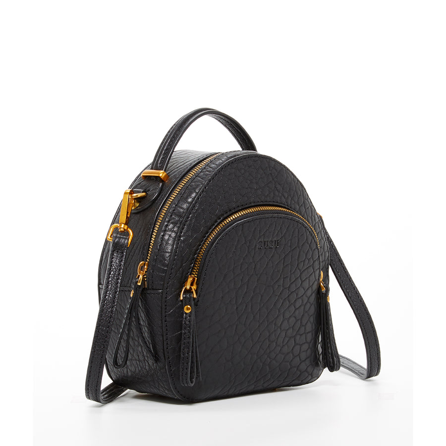 convertible backpack tote black cross body leather Small Black Leather Backpack Purse for Women Convertible Crossbody Bag