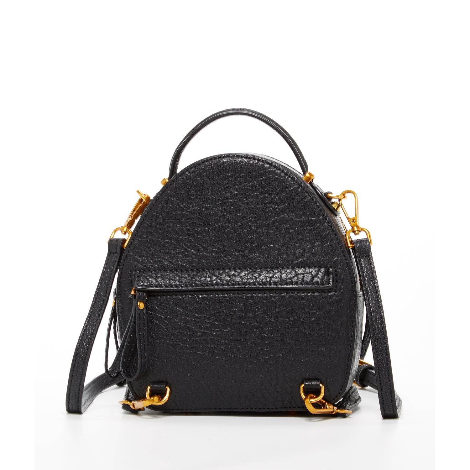 Susu Small Leather Mini Backpack Purse with Convertible Crossbody Straps