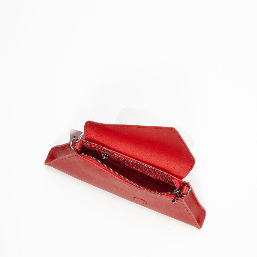 red leather clutch | SUSU Handbags