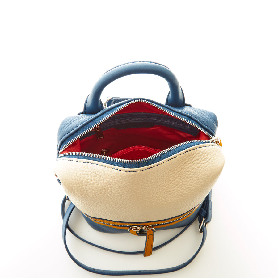 Off white leather backpack | SUSU Handbags