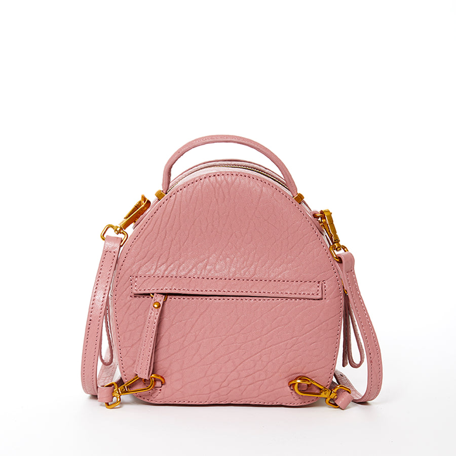 pink small leather backpack | SUSU Handbags