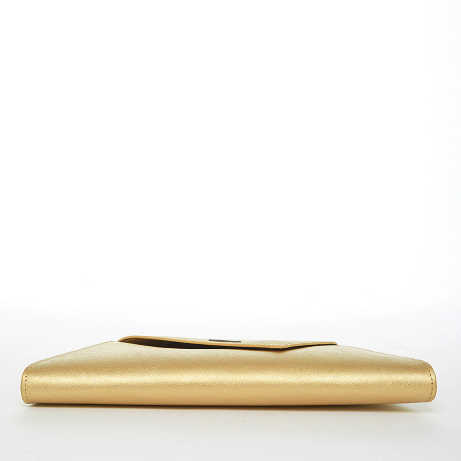 Gold Leather Handbag | SUSU Handbags