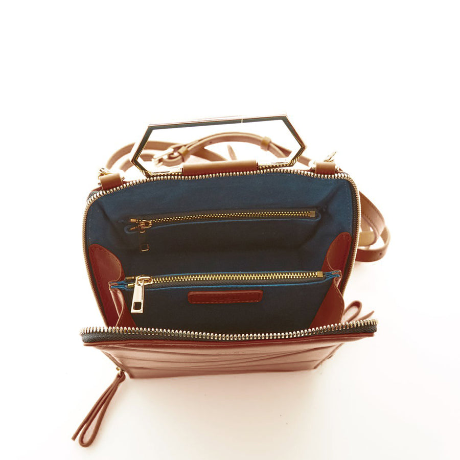brown leather backpack | SUSU Handbags